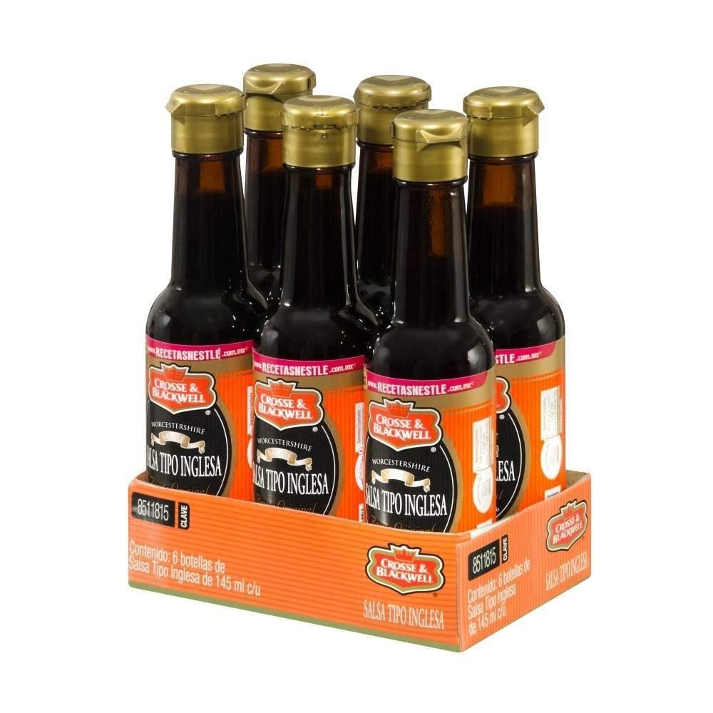 Salsa Inglesa Crosse & Blackwell, 6 botellas de 145 ml cada una