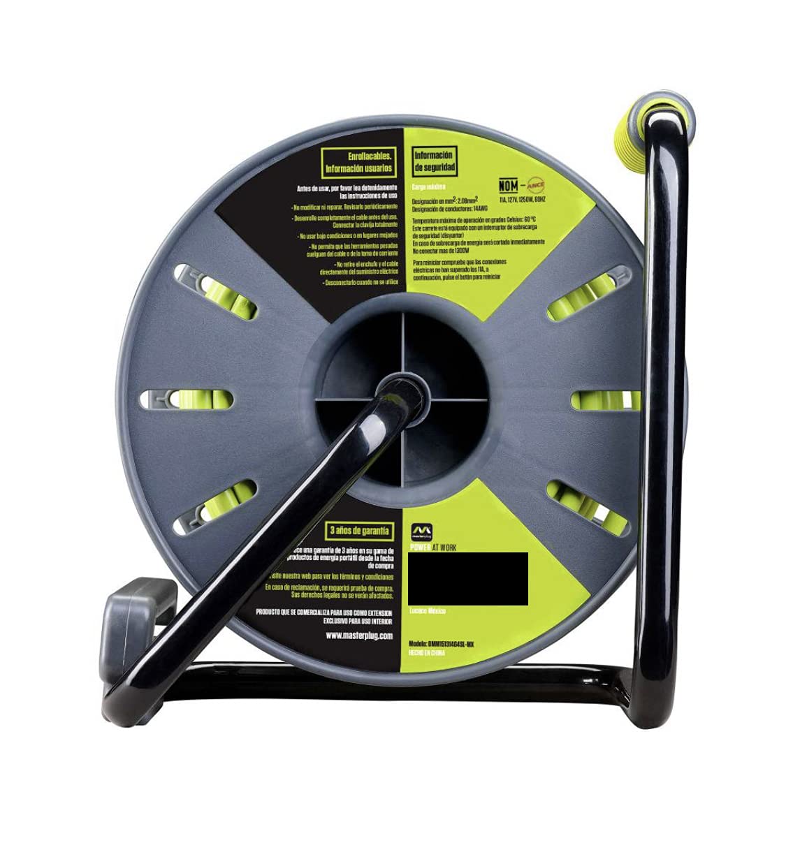 Members Mark - Member’s Mark Extensión Eléctrica 15 Metros 4 Conectores con Protector contra Choque eléctrico