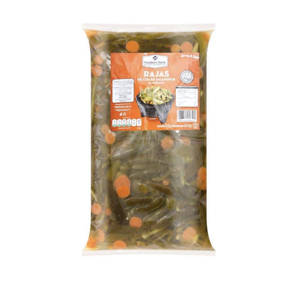 MEMBER'S MARK CHILES JALAPEÑOS JALAPENOS EN RAJAS EN ESCABECHE PAQUETE DE 3 KILOGRAMOS NACHOS HOT DOGS ANTOJITOS