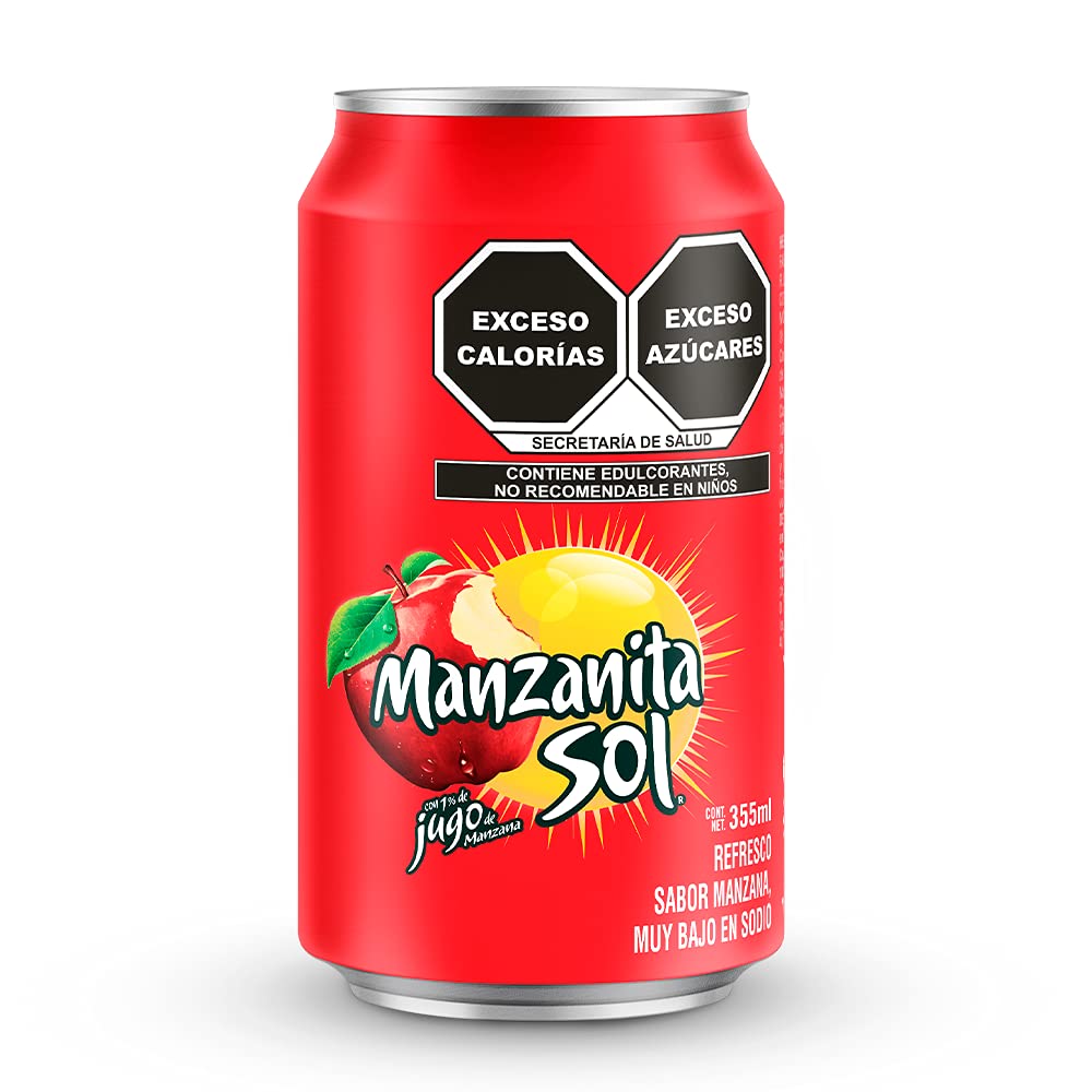 Pepsi - Mix 4-Six Pack, Refrescos de Pepsi, Mirinda, Manzanita Sol y 7Up, Contenido: 24 Latas de Aluminio de Diferentes Sabores de 355 Mililitros Cada Una