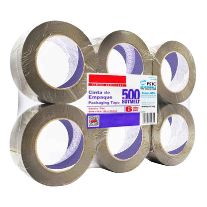 NAVITEK - Cinta Empaque Canela Navitek Hotmelt 500 48mm x 150m 6 Piezas