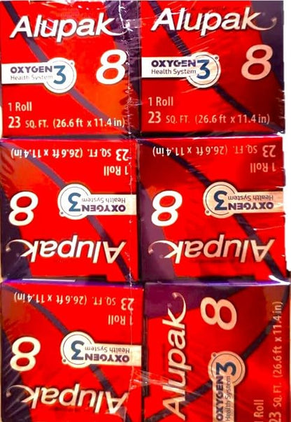 Kaxilu Alupak - 6 Rollo de Papel Aluminio Alupak 8 de 7.5 m x 29 cm