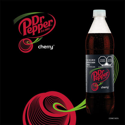 Dr Pepper Cherry 600 ml, Botella Pet (12 pack)