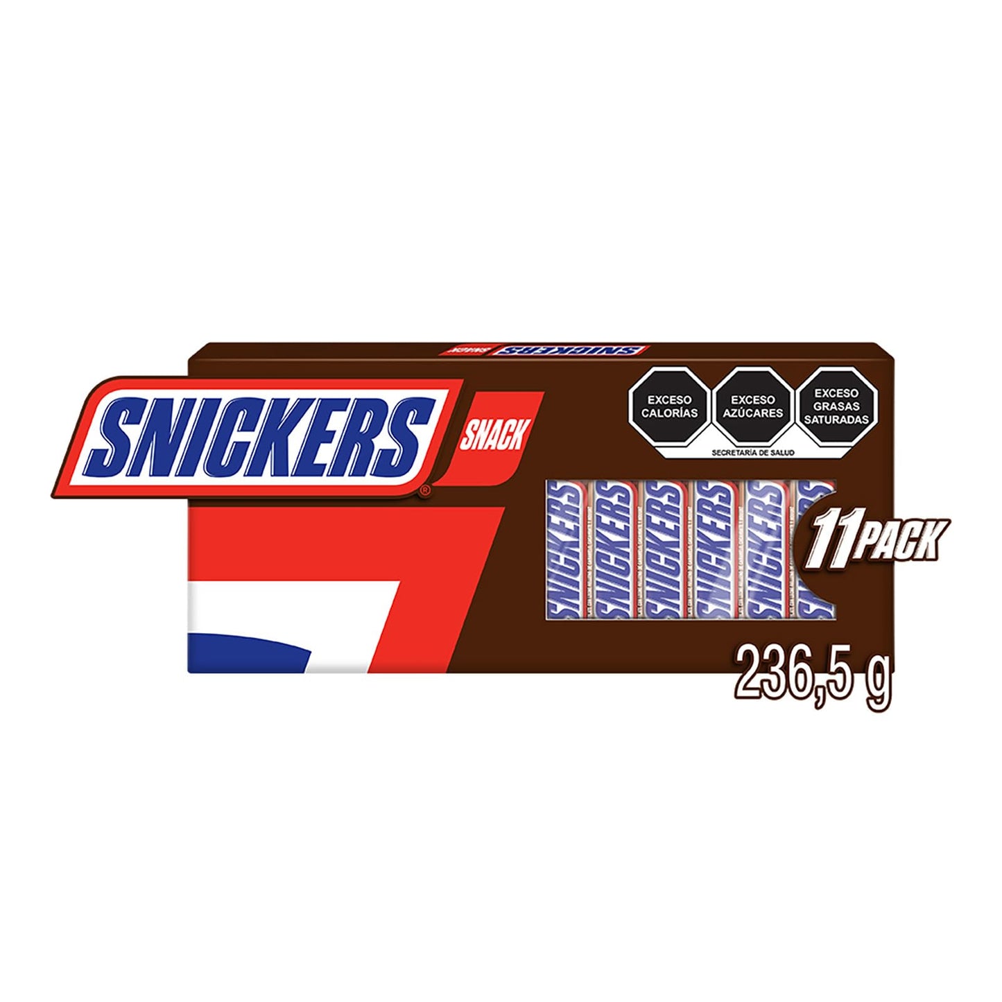 Snickers - Paquete de 11 chocolates de 21,5 g c/u total 236 g