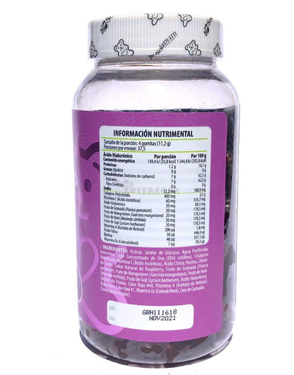 Solanum Kit Colágeno + Biotina y Ácido Hialurónico 300 gomitas Belabear.