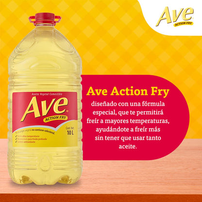 Aceite Ave Action Fry, 10 litros