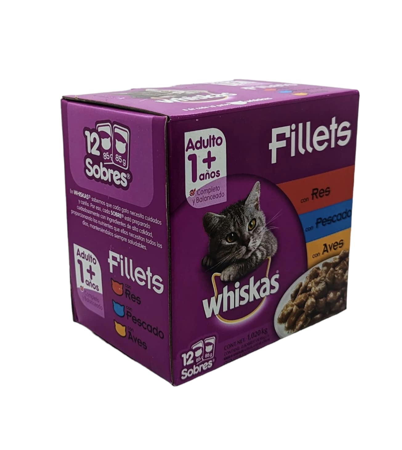 Whiskas - Sobre para Gato Adulto 1+años 12