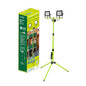 Luceco - LUCECO, ELSWT250BG3-MX2, Portable Doble con Tripié 2x50W, 127V, 5000K, 30000 Hrs, IRC>70, 2x4000 Lúmenes, IP65, Acabado Color Verde Lima