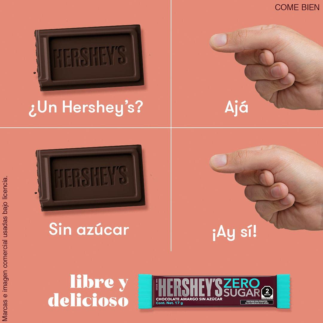 HERSHEY'S - - chocolate sin azúcar