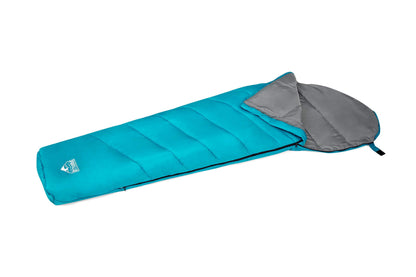 Bestway Bolsa de Dormir de 87" x 30" x 20"/2.20m x 75cm x 50cm Hiberhide 10 Sleeping Bag, Azul y Gris (Azul)