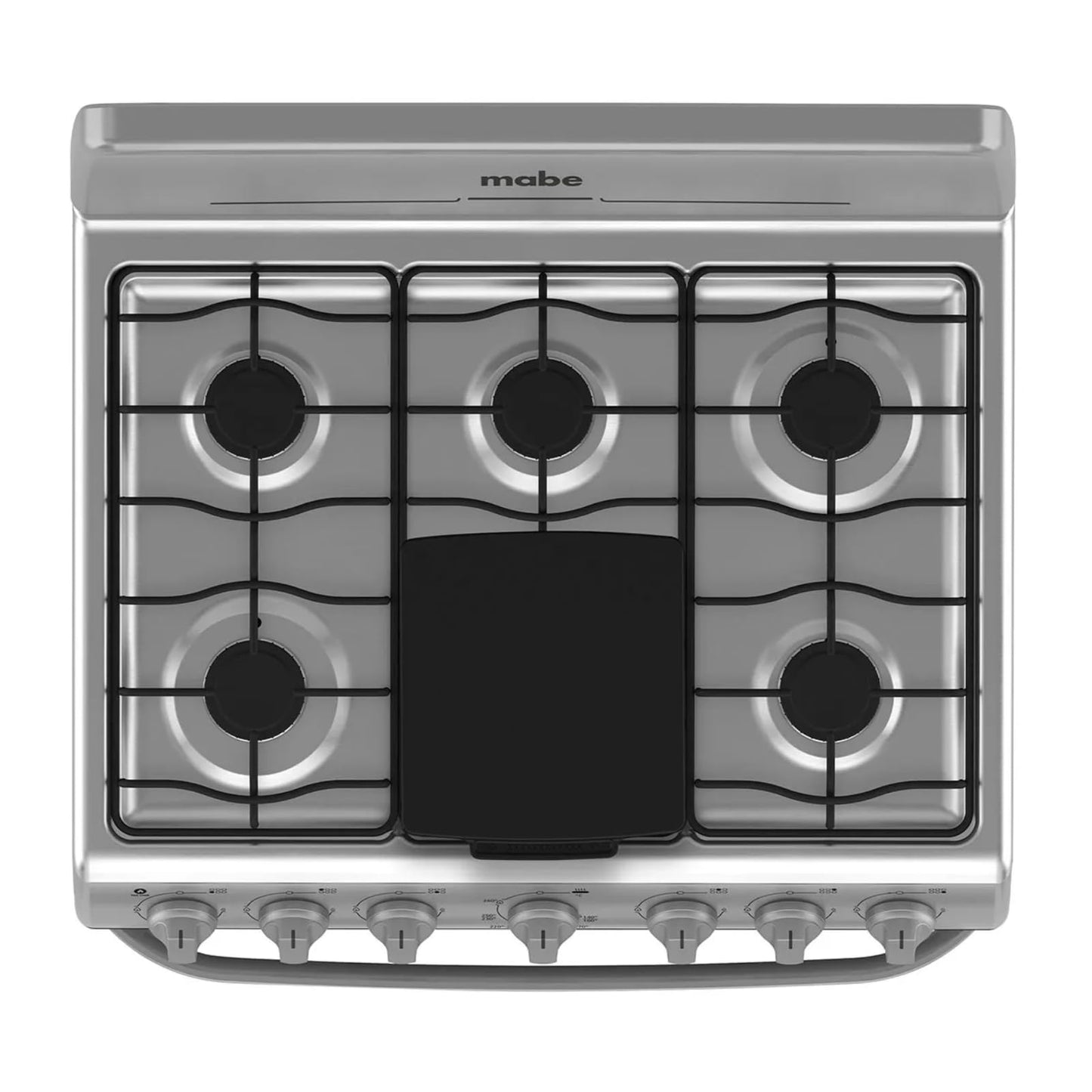 Estufa de Piso Mabe 30'', acero inoxidable, 6 quemadores, horno de 146 Lts., gris, modelo EM7654BFIS3 Acero