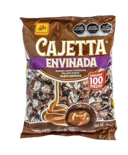 Cajetta Chocolate Relleno Sabor Cajeta 100 pzs de la Rosa