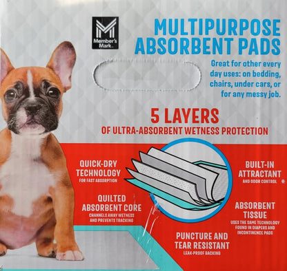 Member's Mark almohadillas para orejas de entrenamiento absorbentes multiusos, 23 x 24 pulgadas (120 quilates)