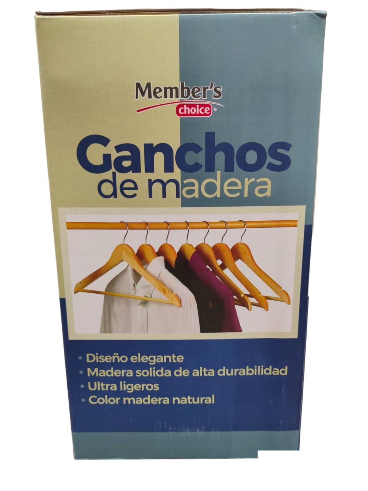 Members Choice Ganchos de Ropa de Madera 30 Piezas