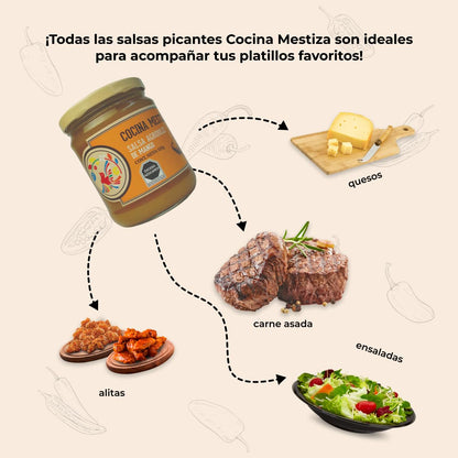 Salsa Agridulce de Mango Cocina Mestiza 525g