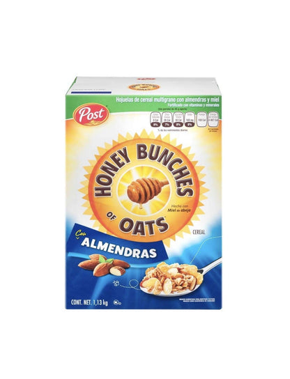 Member's Mark - CEREAL HONEY BUNCHES CON ALMENDRAS CAJA GRANDE DE 1.13 KILOGRAMOS DESAYUNO CENA NEGOCIO SNACK BOTANA BOCADILLO ZUCARITAS