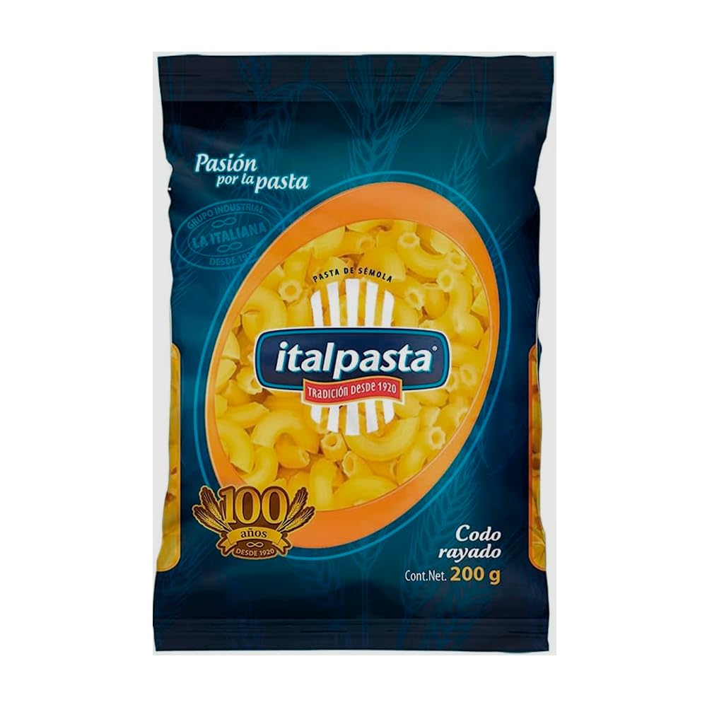 Italpasta, Codo Rayado Caja, 4 kilogramos, 4000 grams, 4 kilogramos