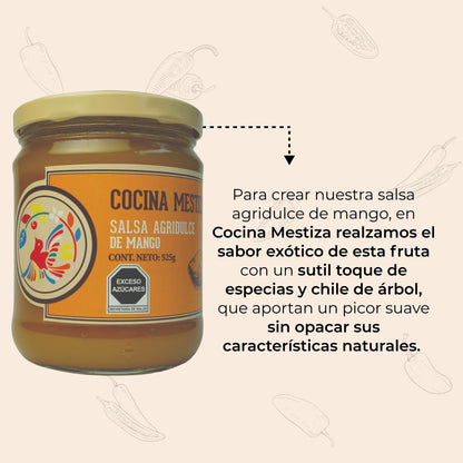 Salsa Agridulce de Mango Cocina Mestiza 525g