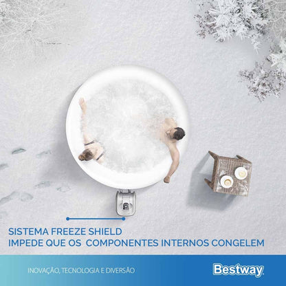 Saluspa Spa Jacuzzi 2-4 adultos mod Cancún 1.80x.66cm caja Bestway