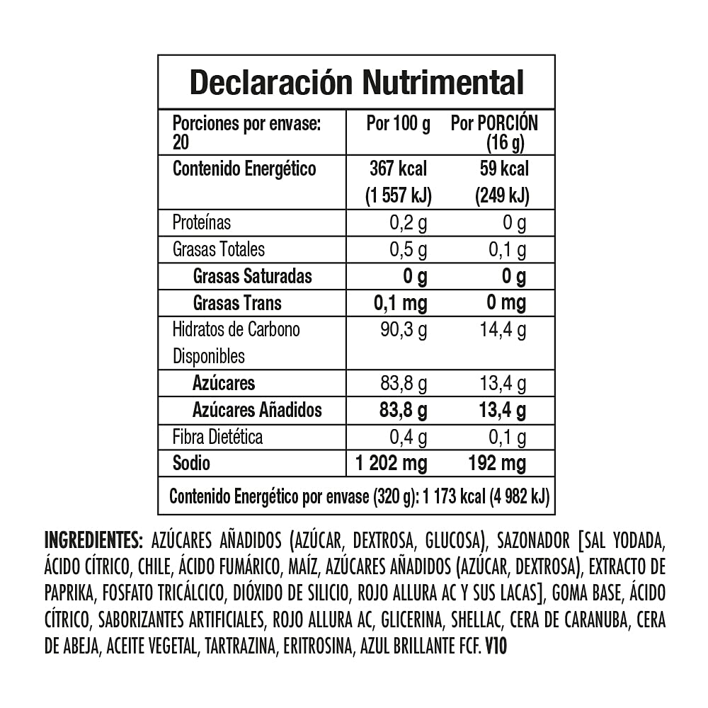 SONRICS - Rockaleta Bola, 320 gramos