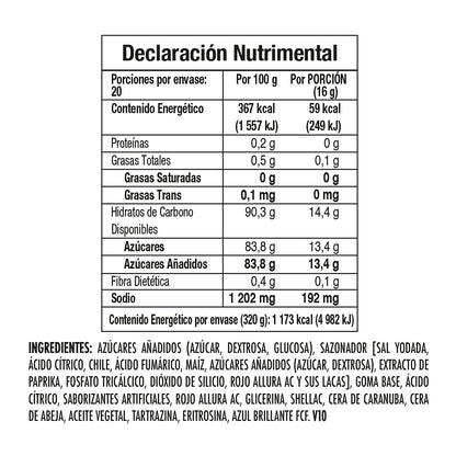 SONRICS - Rockaleta Bola, 320 gramos
