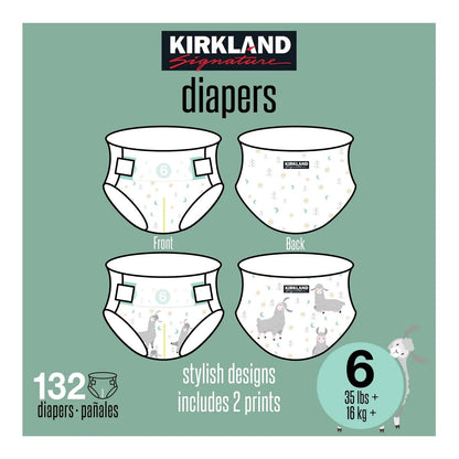 KIRKLAND SIGNATURE - Kirkland Signature Pañales, Talla 6 (132 unidades)