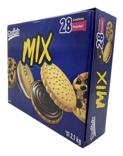 MIX GALLETAS MARINELA. 28 PAQUETES SURTIDAS, TRIKITRAKES, PLATIVOLOS, PRINCIPE.