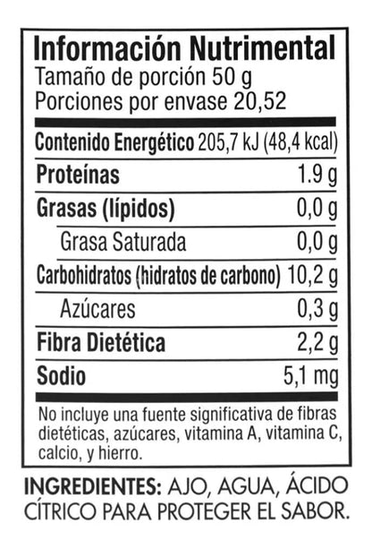 “Genérico” - Member'S Mark Ajo Picado, Sin Gluten, Sin Saborizantes Artificiales - 1.36 Kg