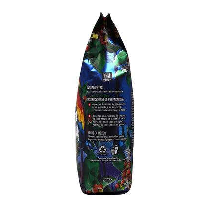 Cafe Puro Soluble. Memebers Mark. 1 kilogramo. Tueste Oscuro. Cafe Gourmet