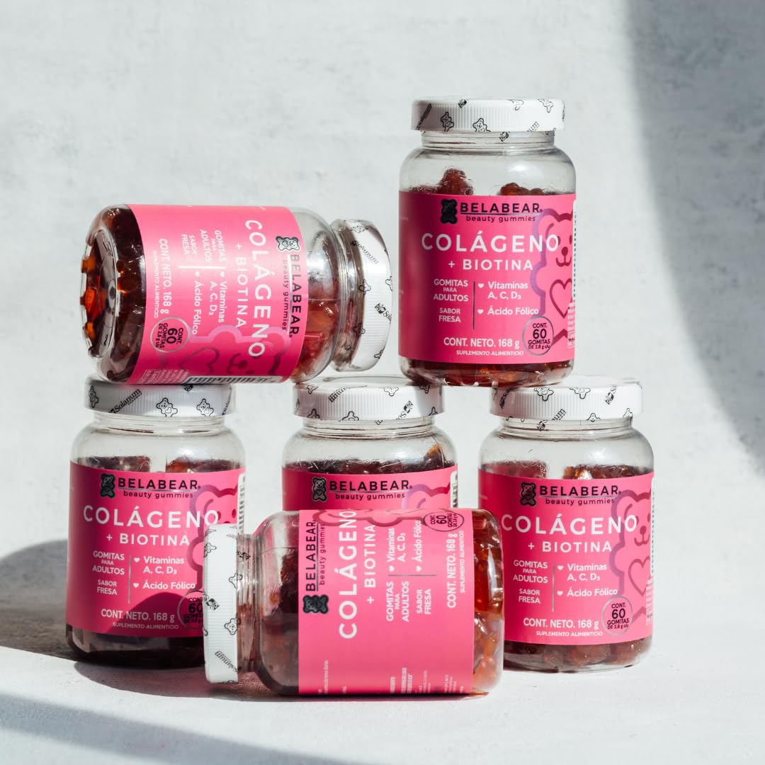 BELABEAR - Colágeno + Biotina 60 Gomitas by Belabear