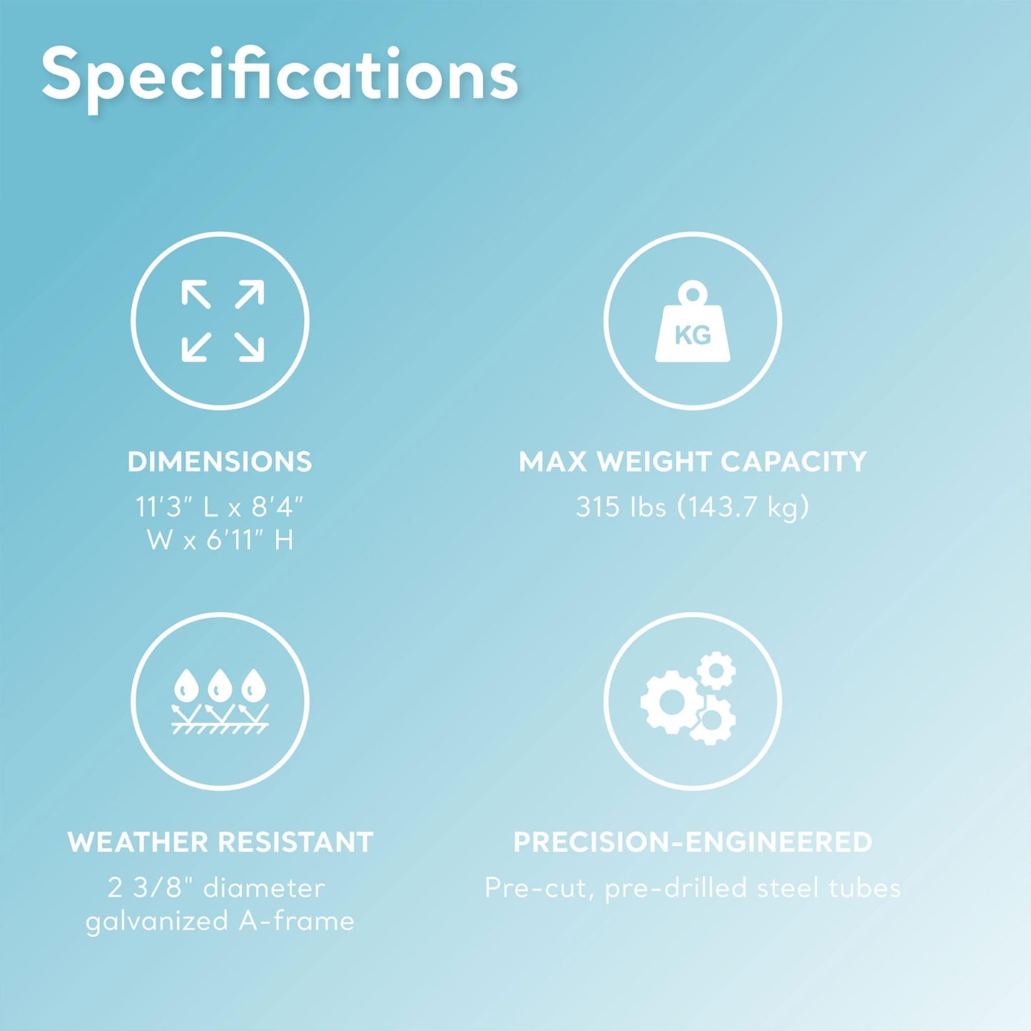 Intex 44121E Juego de Columpios de Tres características para Patio Trasero, Incluye Dos Columpios y Planeador Ajustables en Altura – Cadena recubierta de plastisol – Marco de Acero Resistente al