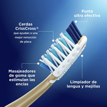 Oral-B Cepillos de Dientes Suaves Advanced 7 Beneficios 5 Unidades