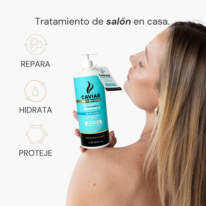 Barcelona Pharma | Shampoo sin sulfatos y parabenos | Shampoo hidratante | Eco friendly | 1lt