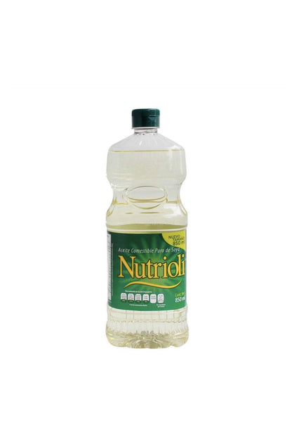 Nutrioli - ACEITE DE COCINA NUTRIOLI PURO DE SOYA PAQUETE DE 3 PIEZAS DE 850 ML C/U COCINA DESAYUNO CENA NEGOCIO RESTAURANTE CASA
