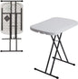 Lifetime - Lifetime Mesa plegable ajustable para ordenador portátil, mesa de TV, 66 cm, granito blanco (mejorado), (actualización.)