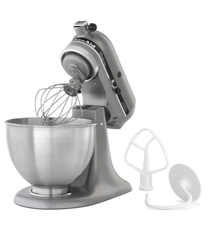 KitchenAid Premium Paquete de 2 KSM75SL Classic Plus 4.5-Qt. Tilt-Head - Mezclador de pie, Color Plateado