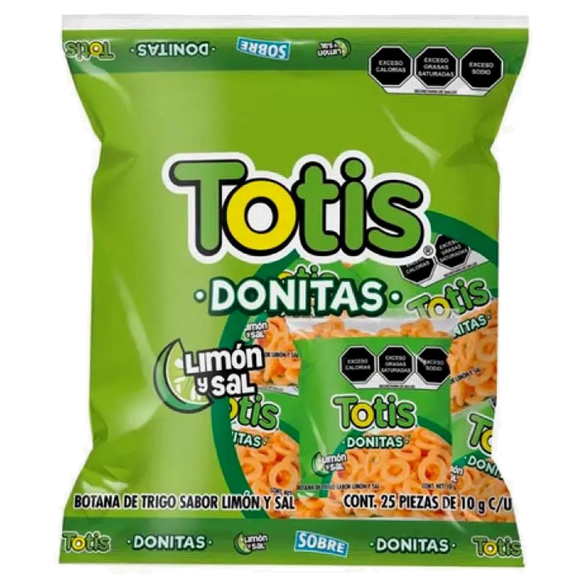 Bizzico TOTIS Frituras Totis Donitas Limon Y Sal Pack 25 De 10 G