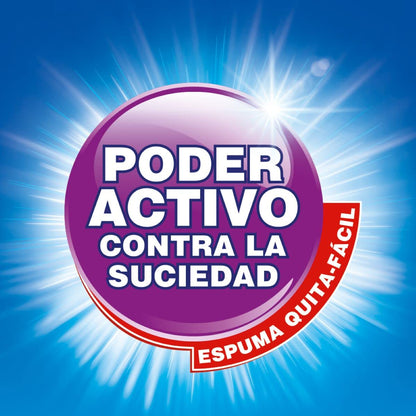 VORAGA 123 - 1-2-3 MAXI PODER con Suavizante y Jazmín 10 kg, detergente en polvo, Con suavizante extra y olor a jazmín, Ropa brillante, fresca y suave.