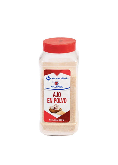 “Genérico” - Ajo Molido Ajo En Polvo Member's Mark Presentación De 600 Gramos Condimento Especias Restaurante Negocio Casa