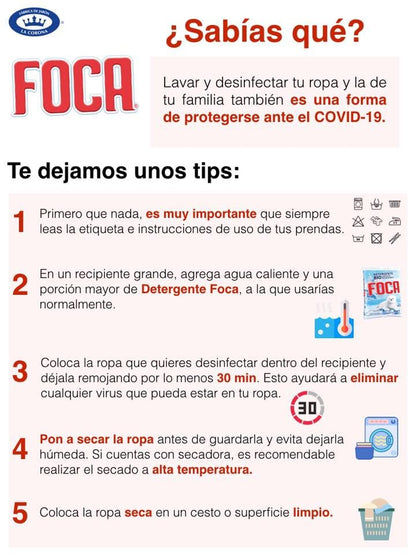 Foca Pack de 40 Detergentes foca de 250g