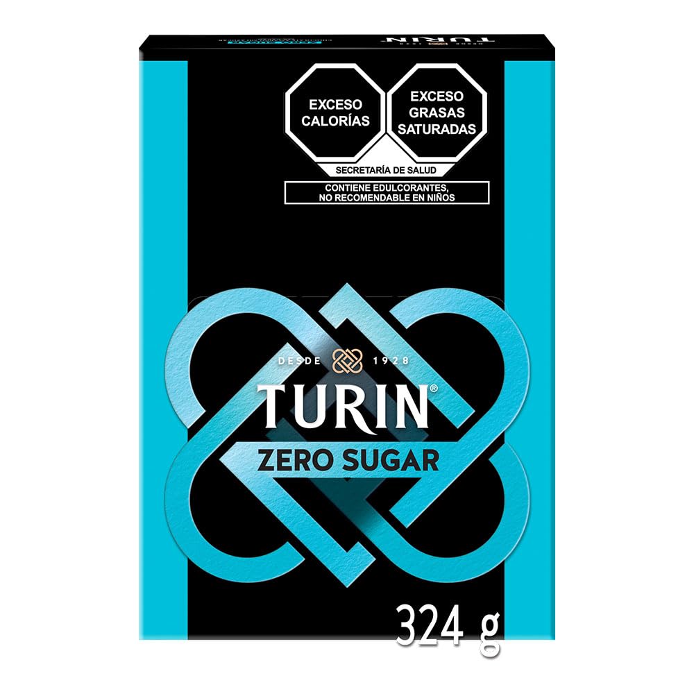 Turin chocolate Zero sin azúcar 84 kcal c/u, 18 barras -324g