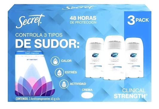 Secret - Secret Clinical Antitranspirante en crema 3/45GR
