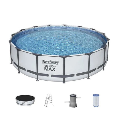 Bestway Alberca Steel Pro MAX 14' x 42/4.27m x 1.07m Pool Set Gris