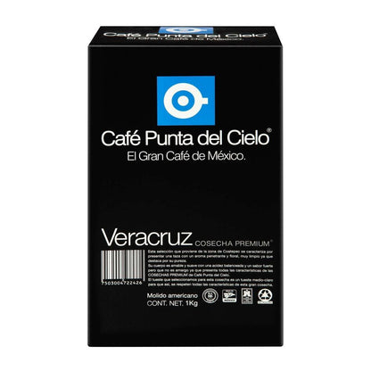 Café Punta del Cielo Mexicano Cosecha Premium Veracruz 1 Kg Tostado Medio