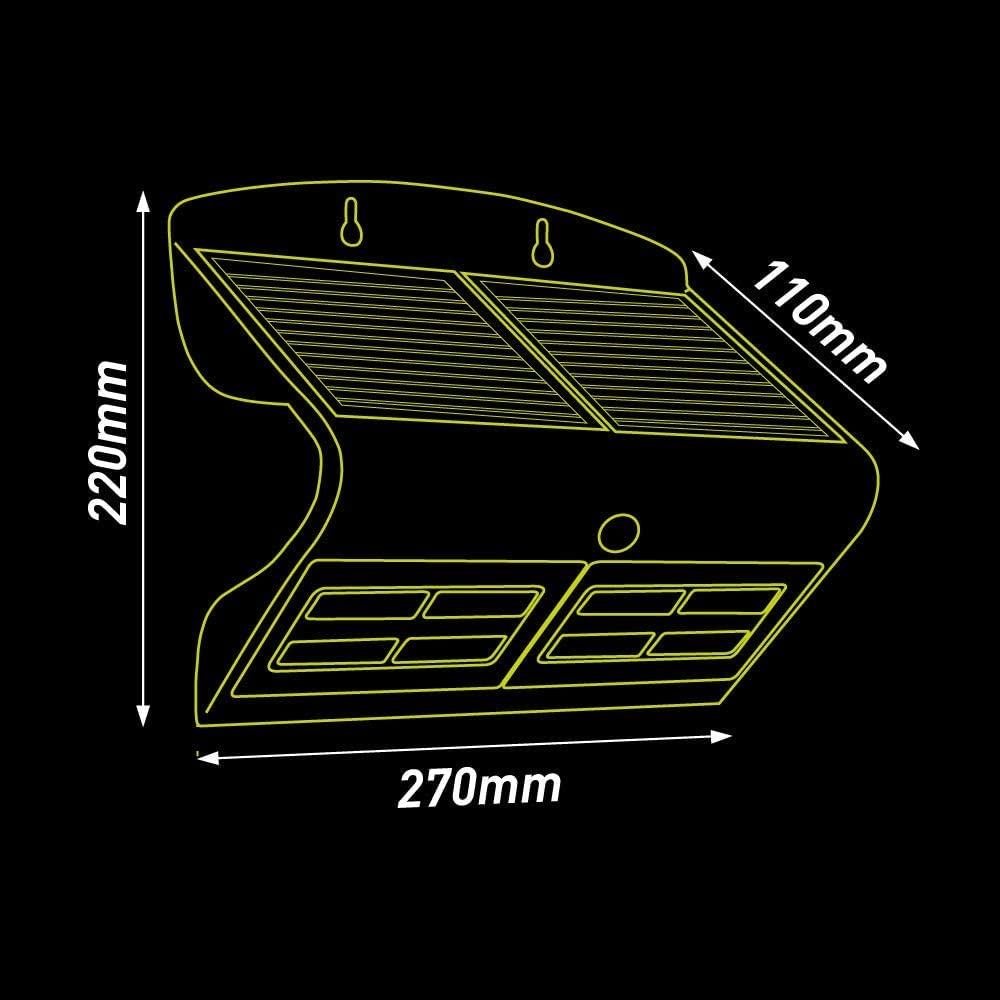 Luceco - Lumnario Solar para Montaje en Muro SOLAR GUARDIAN LEXS 6.8W Color Negro