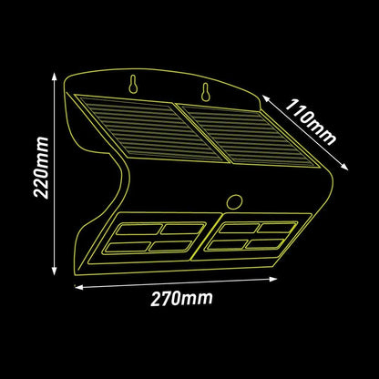 Luceco - Lumnario Solar para Montaje en Muro SOLAR GUARDIAN LEXS 6.8W Color Negro