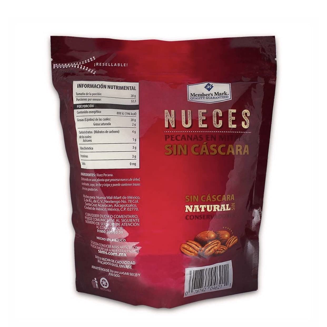 MEMBER´S MARK Nueces Pecanas en Mitades Sin Cascara Members Mark