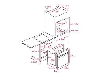 Horno eléctrico y a gas estático HBB 724 G SS