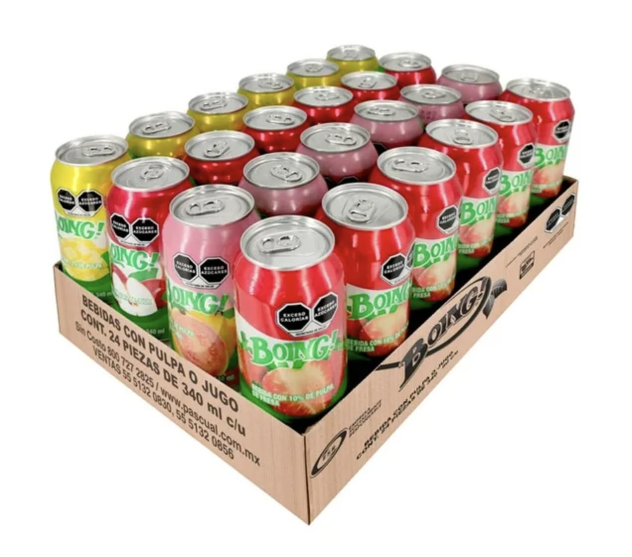 Boing En Lata 24 Pack De 340 4 Sabores