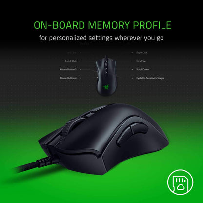 Razer DeathAdder V2 Mini - Mouse gaming ergonómico con cable - Edición Negro StandardWindows Vista; Windows XP; Mac; Linux